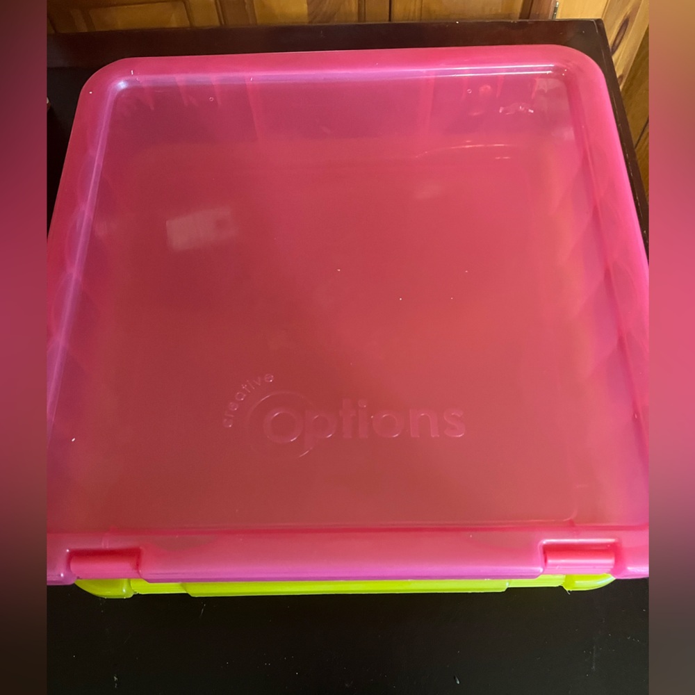 Pink and Green Storage Box Set - Picture 2 of 3